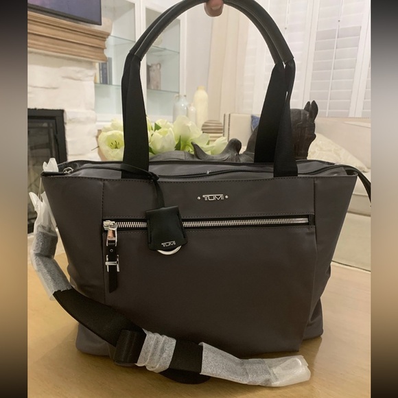 NEW Tumi Voyageur DUMONT Duffel Tote Bag - GREY with Black